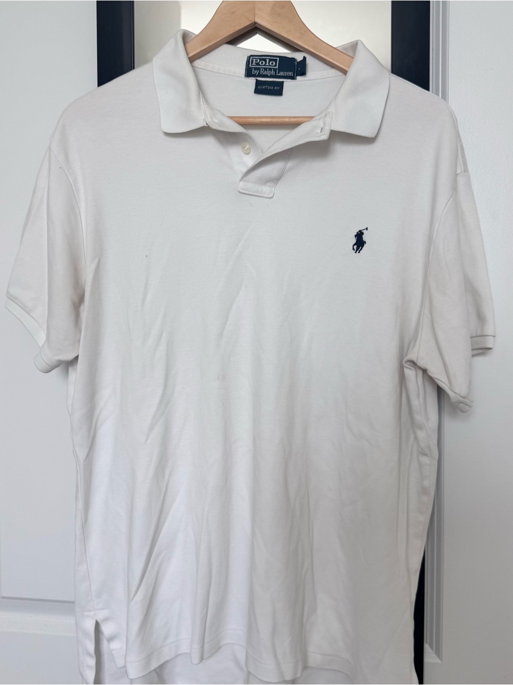 Polo by Ralph Lauren Men’s White Polo with Navy Pony